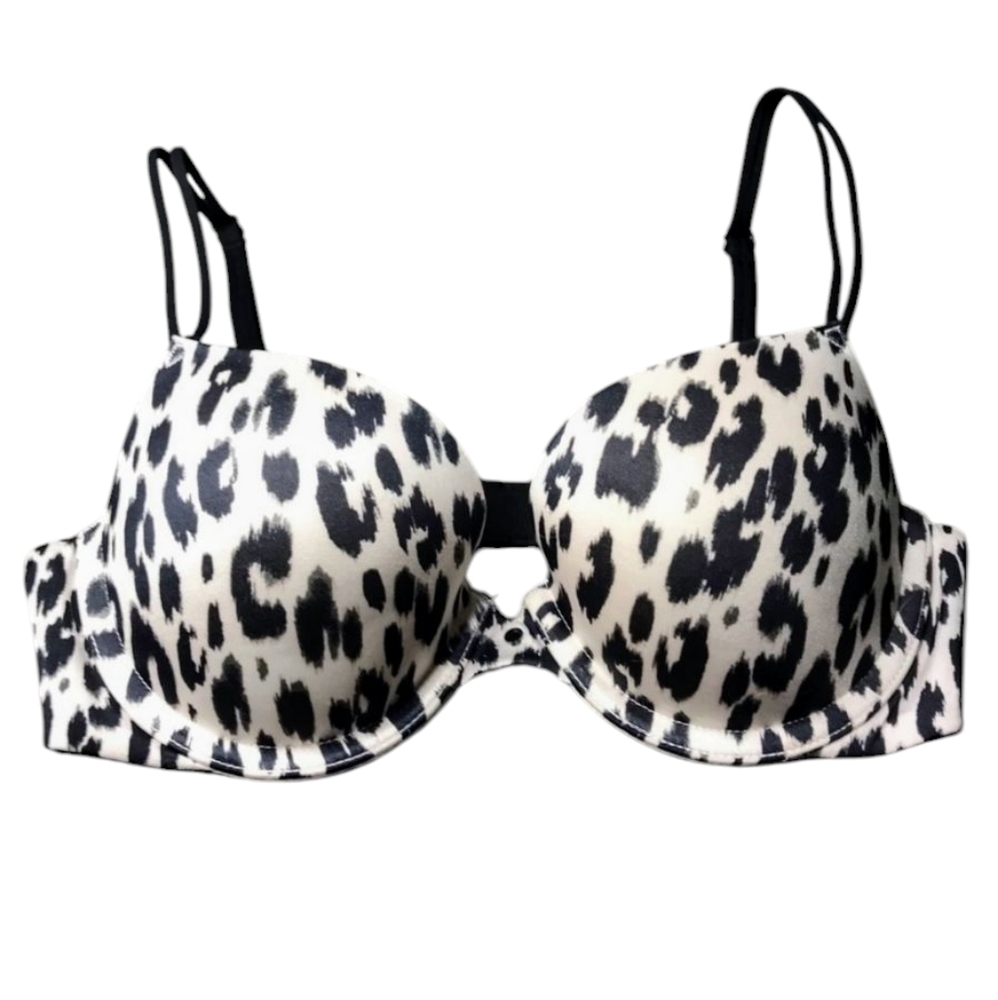 Victorias Secret Lined Demi 32C Animal Print